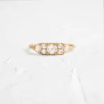 925 Sterling Silver Overture Ring with Rose-Cut Diamond