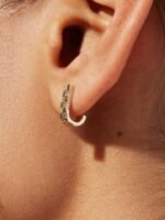 925 Silver Diamond Earrings - Image 2