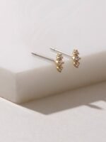 925 Silver Bar Stud Earrings - Image 4