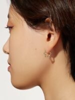 925 Silver Wavy Hoop Earrings - Image 2