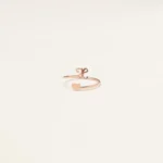 925 Silver Dainty Initial Heart Ring