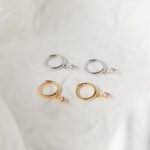925 Silver Ericka Dangling Hoop Earrings - Image 5