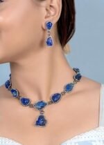 925 Silver Tanzanite Necklace Set