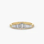 925 Silver Baguette Diamond Tiara Ring - Image 7