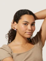 925 Silver Diamond Pear Pendant Set Birthday Gift - Image 5