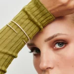 925 Silver Cuban Stacking Diamond Bangle - Image 4