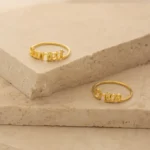 Rose, Silver, Gold Stacking Rings