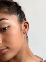 925 Silver Safety Pin Earrings - Image 3