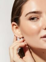 925 Silver Opal Hoop Earrings - Image 2