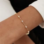 925 Silver Diamond Infinity Bracelet
