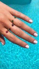 925 Silver Ruby Orbit Ring - Image 2