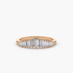 925 Silver Baguette Diamond Tiara Ring - Image 5