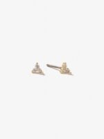 925 Silver Trio Diamond Stud Earrings - Image 6