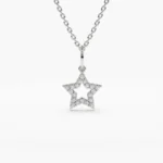 925 Silver Star Diamond Layering Necklace - Image 6