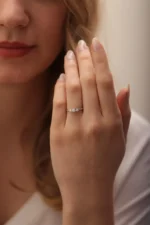 925 Silver 1Ct Diamond Engagement Ring - Image 3