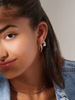 925 Silver Double Hoop Earrings - Image 4