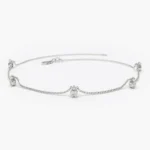 925 Silver Dangling Solitaire Bracelet - Image 7