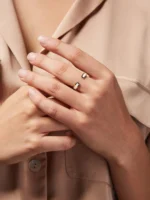925 Silver Mecca off White Ring - Image 3