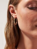 925 Silver Chunky Hoop Earrings - Image 7