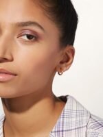 925 Silver Enamel Hoop Earrings - Image 3