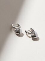 925 Silver Heart Dangle Earrings - Image 5