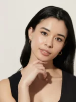 925 Silver Delaney Hoop Earrings - Image 4