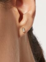 925 Silver Baguette Earrings