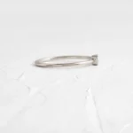 925 Sterling Silver Bezel Stacking Ring - Image 3