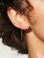 925 Silver Lihou Thread Earrings - Image 5