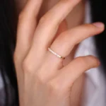 925 Silver 11 Stone Diamond Wedding Band