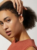 925 Silver Single letter Huggies - Image 6