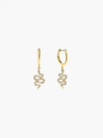925 Silver Devin Snake Earrings