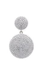 925 Silver Moissanite Dangle Earrings - Image 2