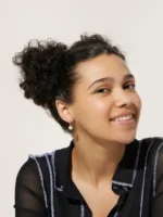 925 Silver Glow Flower Hoops - Image 3