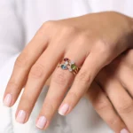 925 Silver London Blue Topaz and Diamond Ring - Image 2