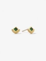 925 Silver Fan Stud Earrings - Image 5