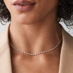 925 Silver Diamond Tennis Necklace - Image 2