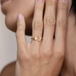 925 Silver Pave Star and Moon Ring