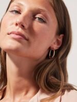 925 Silver Chunky Hoop Earrings - Image 4