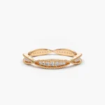 925 Silver Art Deco Graduating Diamond Full Eternity Ring - Image 5