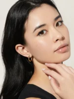 925 Silver Delaney Hoop Earrings - Image 2