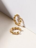 925 Silver Bubble Hoop Earrings - Image 5