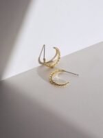 925 Silver Twisted Hoop Earrings - Image 5