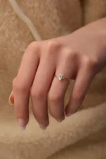 925 Silver Blue Diamond Ring - Image 2