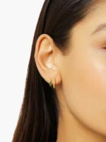 925 Silver Mini Hoops - Image 3