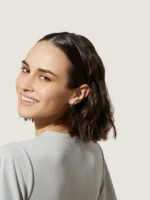 925 Silver Milan Green Earrings - Image 5