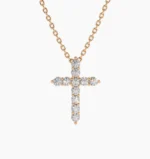 925 Silver Diamond Cross Necklace