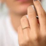 925 Silver Spike Pyramid Eternity Ring