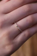 925 Silver Half Eternity Diamond Ring - Image 5