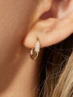 925 Silver Geometric Hoop Earrings